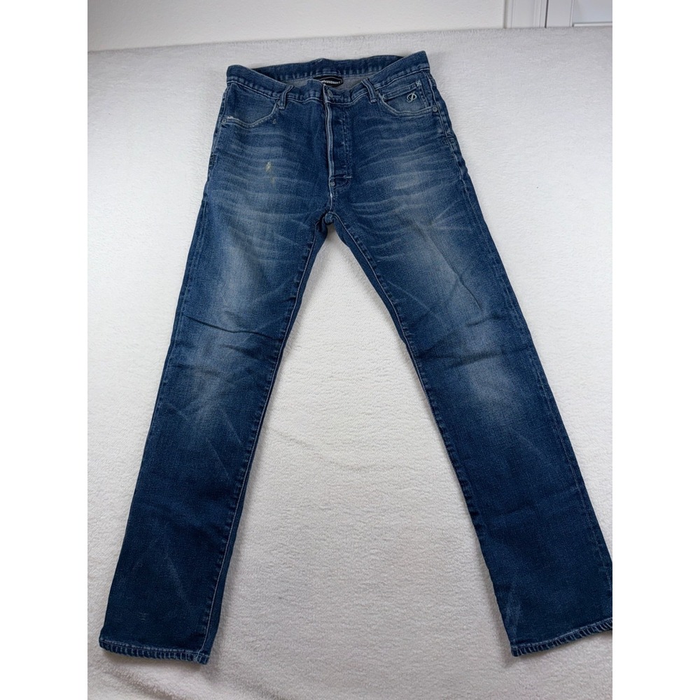 The Hundreds Jeans Mens‎ 32 Blue Denim Cotton Dark Wash Classic Fit Straight Leg
